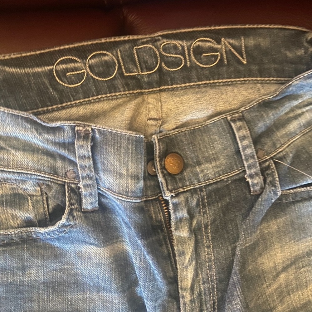 Goldsign Women's Light Blue Denim Jeans